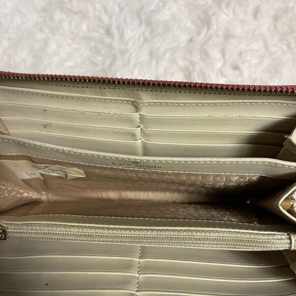 Kate Spade Neda Daycation Wallet Coral Red Turquoise Blue. - Picture 7 of 9